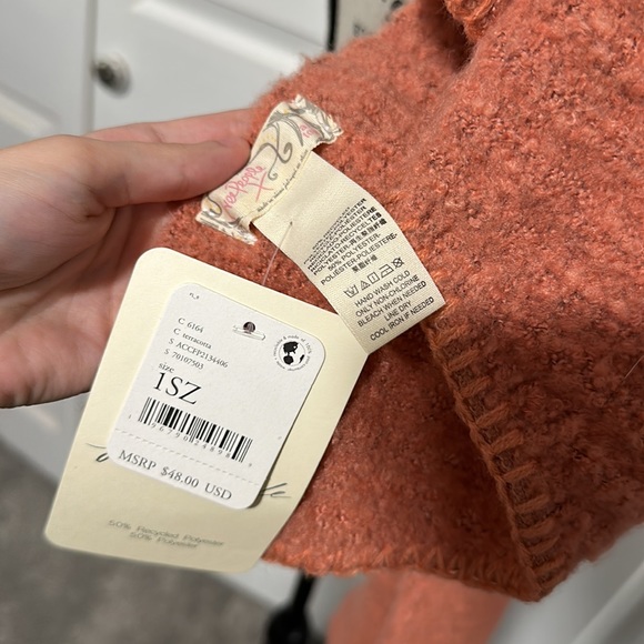 Free People Ripple Recycled Blend Blanket Scarf in "Terra Cotta" - Picture 8 of 11